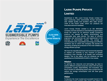 Tablet Screenshot of laxmipumps.com